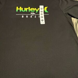 adidas Black Short Sleeve Tee with Green-Yellow Gradient Logo